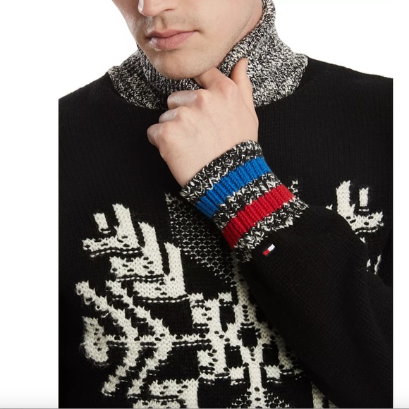 NWOT Tommy Hilfiger Ski Slopes Wool Turtleneck Sweater - Picture 3 of 9